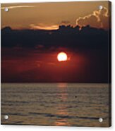 Sunrise Sun Couple Delray Beach Florida Acrylic Print