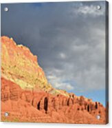 Sunset After Storm On Capitol Reef Acrylic Print