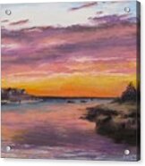 Sunset At Sesuit Harbor Acrylic Print