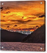 Sunset At Summit Cove And Summerwood June 17 Acrylic Print