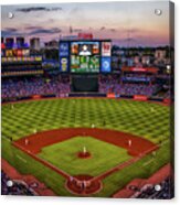 Sunset At Turner Field - Home Of The Atlanta Braves Acrylic Print