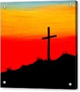Sunset Cross Acrylic Print