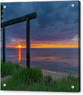 Sunset In Marquette Acrylic Print