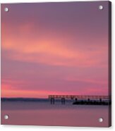 Sunset In The Harbor Acrylic Print