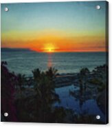 Sunset In Vallarta  ... Acrylic Print