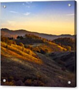 Sunset In The Sierra Nevada Foothills Acrylic Print