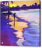 Sunset On The Beach Acrylic Print