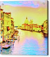 Sunset On The Grand Canal Acrylic Print