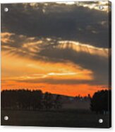 Sunset On The Road To Galena Acrylic Print