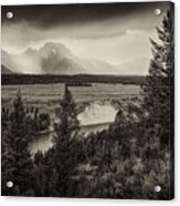 Sunset On The Snake River Acrylic Print