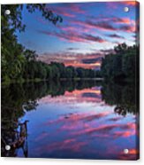 Sunset On The Wallkill River Acrylic Print