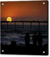 Sunset Over The Pier Acrylic Print