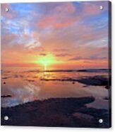 Sunset Over Terramar Beach Acrylic Print