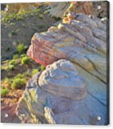 Sunset Pastels In Valley Of Fire Acrylic Print