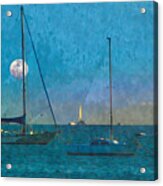 Sunset Sail On Sarasota Bay Acrylic Print