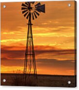 Sunset Windmill 01 Acrylic Print