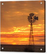 Sunset Windmill 04 Acrylic Print