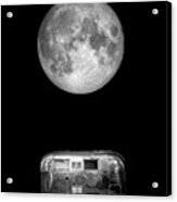 Super Moon Airstream 3 4 Acrylic Print