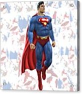 Superman Splash Super Hero Series Acrylic Print