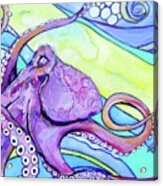 Surfin' Octopus Acrylic Print