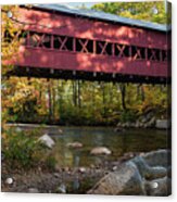 Swift River Covered Bridge Acrylic Print