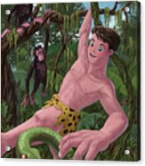 Swinging Boy Tarzan Acrylic Print