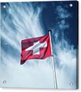 Swiss Flag Acrylic Print
