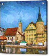 Swiss Town Acrylic Print