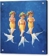 Synchronized Swim Team Acrylic Print