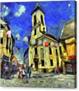 Szentendre Town Budapest Van Gogh Acrylic Print