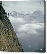 T-404101 Climbers On Sleese Mountain Acrylic Print