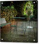 Table In The Park Acrylic Print