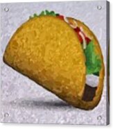 Taco Emoji Acrylic Print