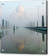 Taj Mahal At Sunrise 01 Acrylic Print