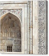 Taj Mahal Detail Acrylic Print