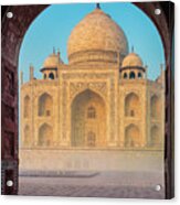 Taj Mahal Though An Arch Acrylic Print