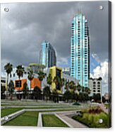 Tampa Skyline - Panoramic Acrylic Print