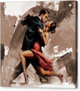 Tango Couple Dance Art Acrylic Print