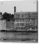 Tarr And Wonson Paint Manufactory In Black And White Acrylic Print