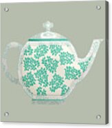 Teapot Garden Party 1 Acrylic Print