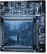 Technology Concept, Giant Microchips Acrylic Print
