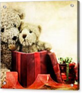 Teddy Bear Christmas Acrylic Print