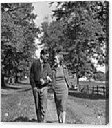 Teen Couple Out For A Walk, C.1930-40s Acrylic Print