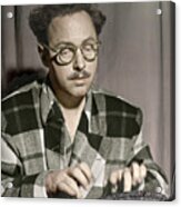 Tennessee Williams At His Typewriter Acrylic Print