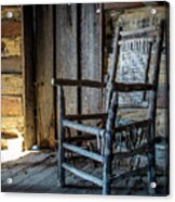 Thacker Cabin Chair Acrylic Print