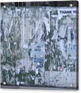 Thank You In New York 2011 Acrylic Print