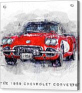 The 1959 Chevrolet Corvette Acrylic Print