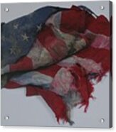 The 9 11 W T C Fallen Heros American Flag Acrylic Print