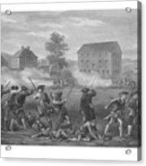 The Battle Of Lexington Acrylic Print