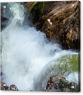 The Brink Of The Lower Falls Of The Yellowstone River Acrylic Print